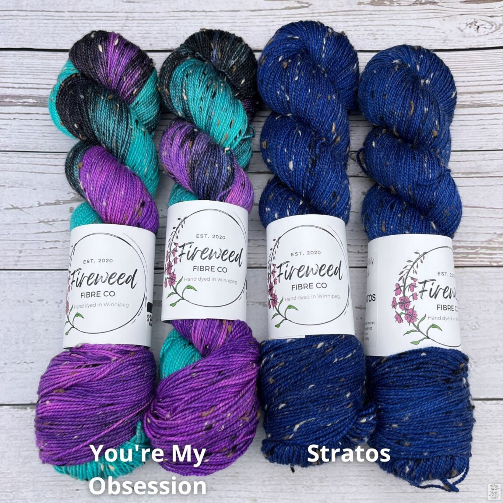 Fireweed Fibre Co Fireweed Fibre Co Wood Lily Tweed Sock
