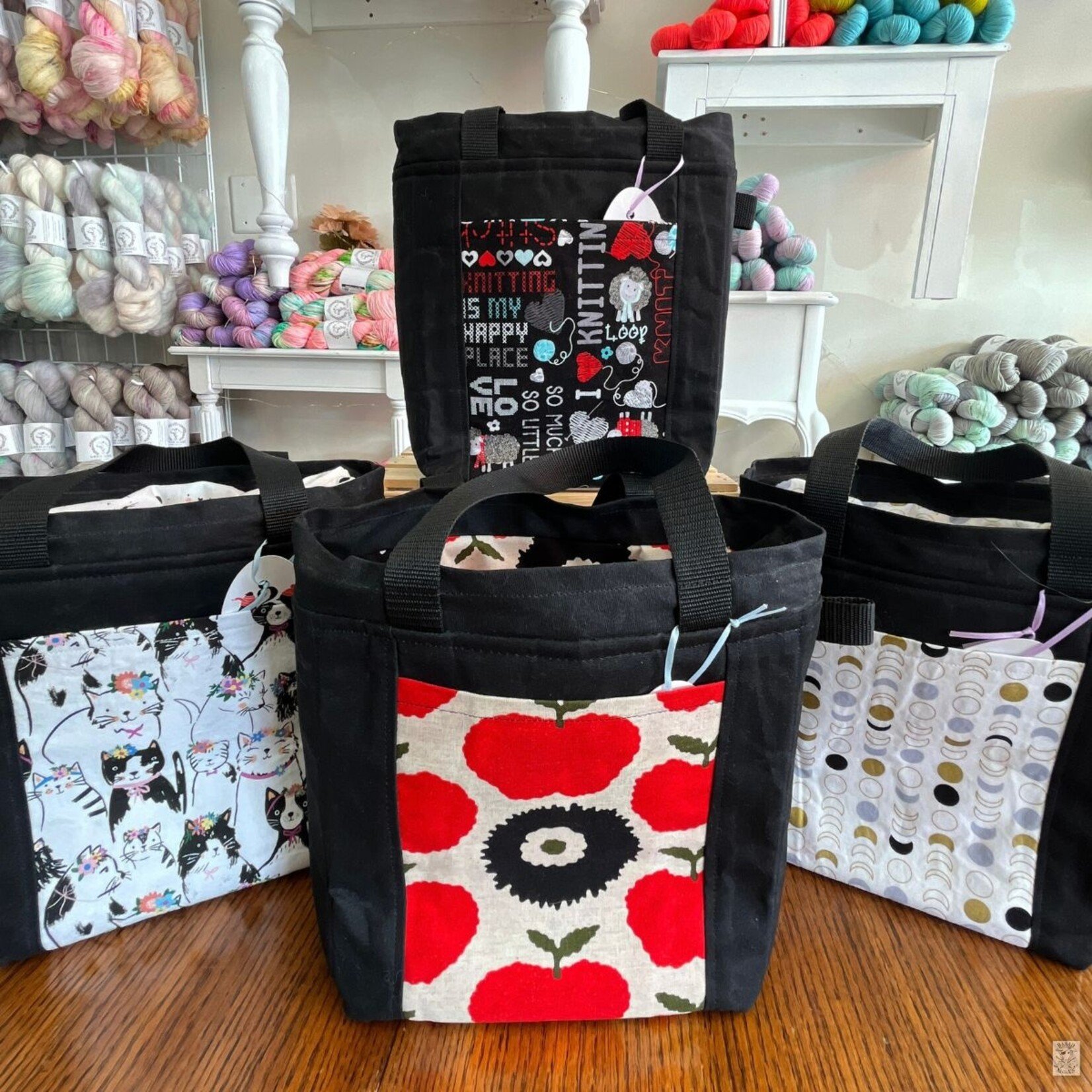 2CozyChicks 2CozyChicks  Waxed Canvas Project Bag