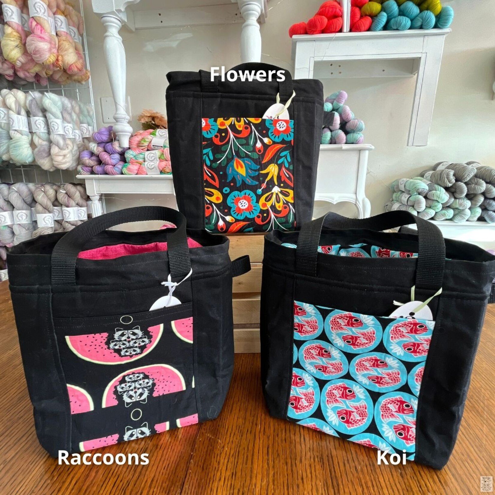 2CozyChicks 2CozyChicks  Waxed Canvas Project Bag