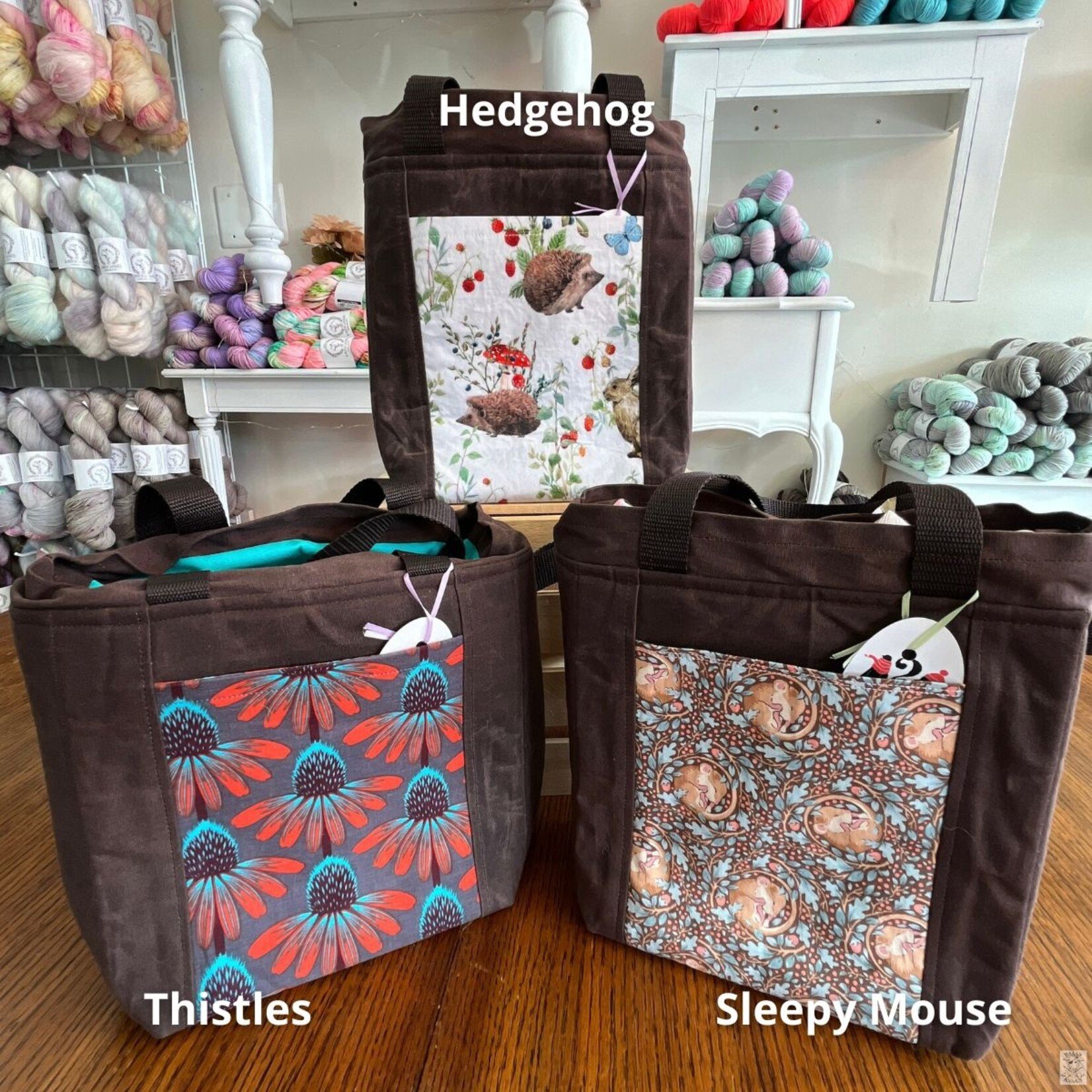 2CozyChicks 2CozyChicks  Waxed Canvas Project Bag