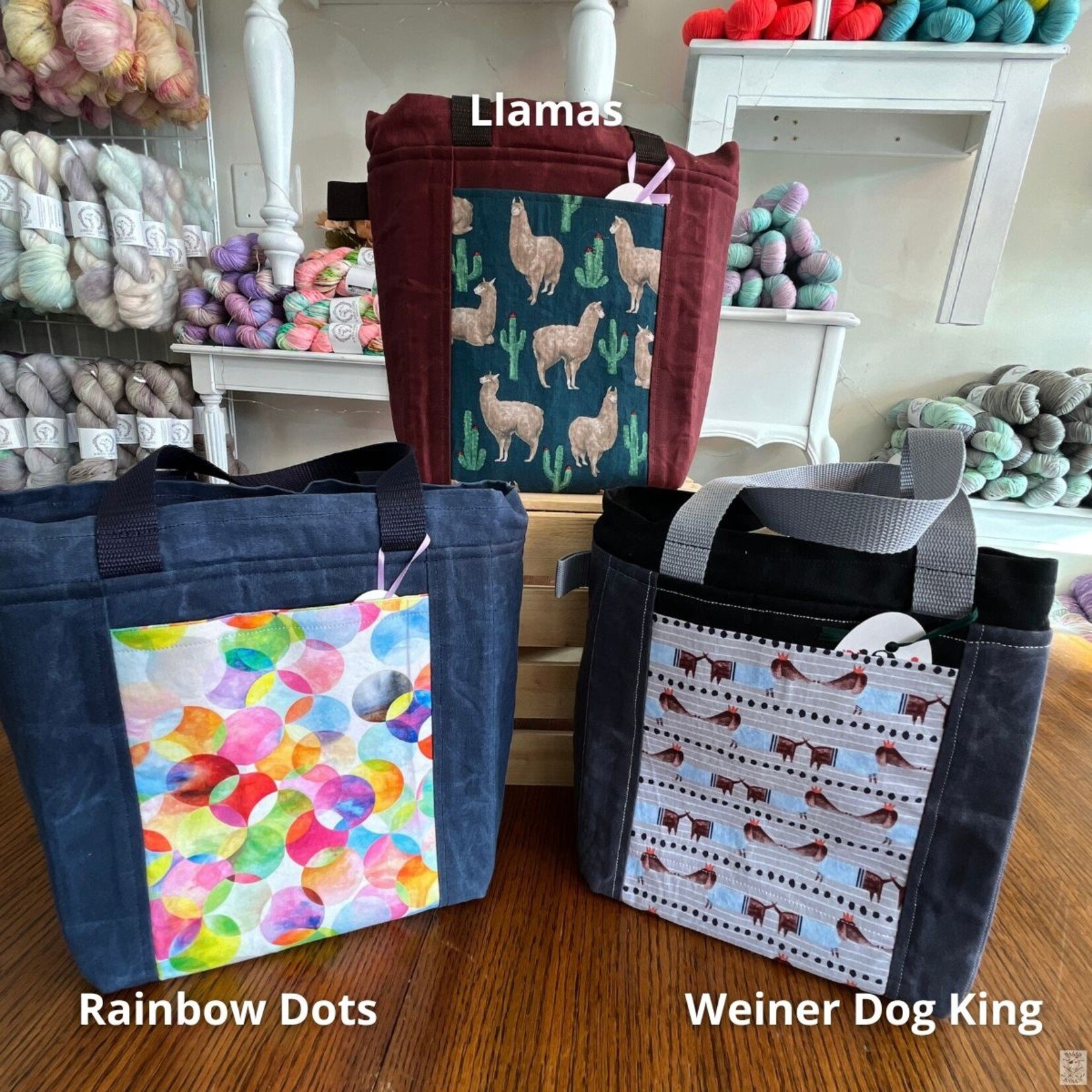 2CozyChicks 2CozyChicks  Waxed Canvas Project Bag