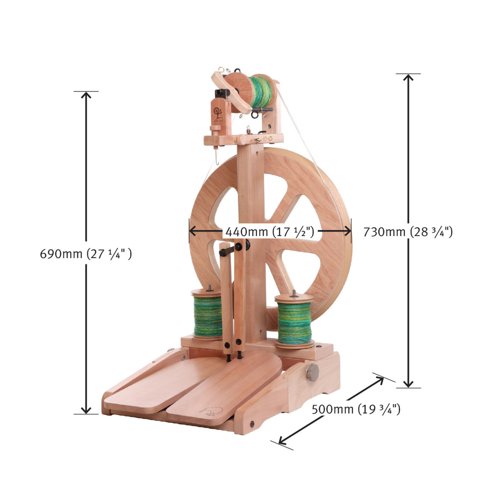 Ashford Kiwi 3 Lacquered Spinning Wheel