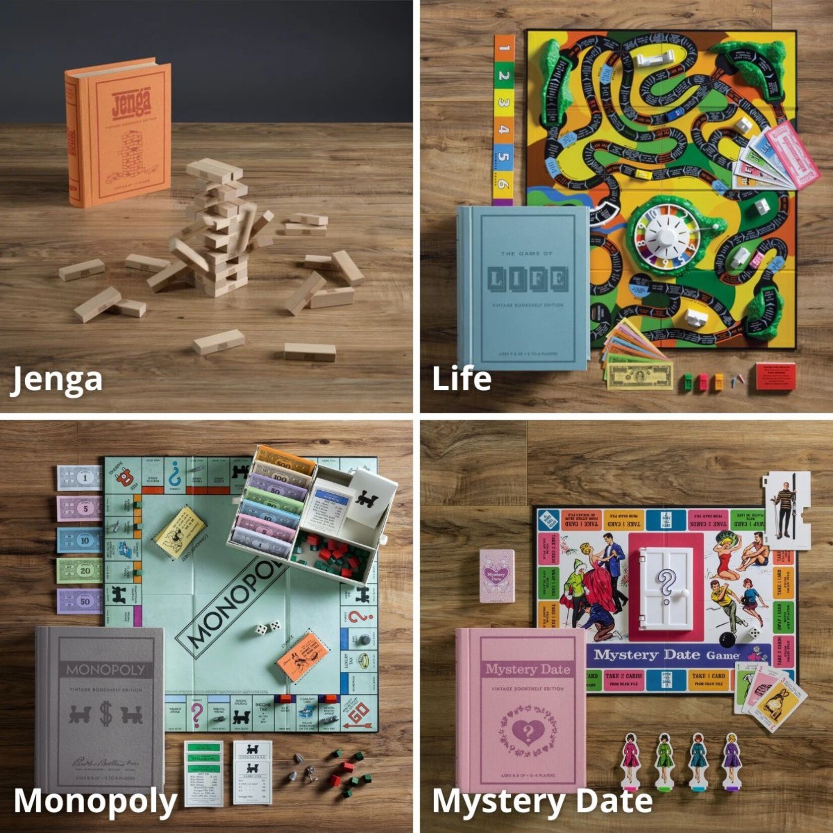 WS Game Company Vintage Bookshelf Board Game