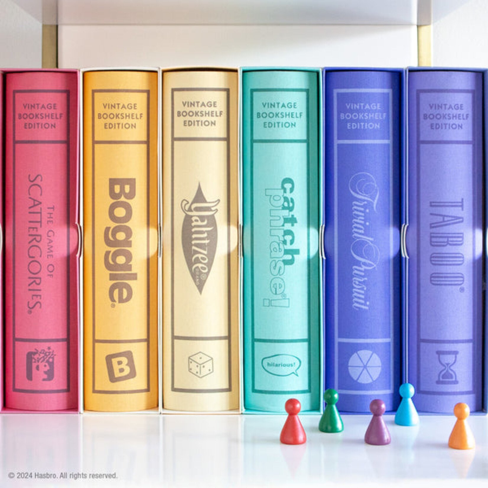 WS Game Company Vintage Bookshelf Board Game