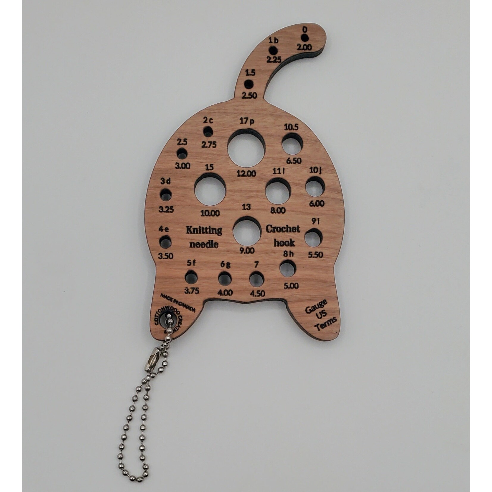 Cottonwood Creations Cottonwood Creations Cat Bum Needle Gauge