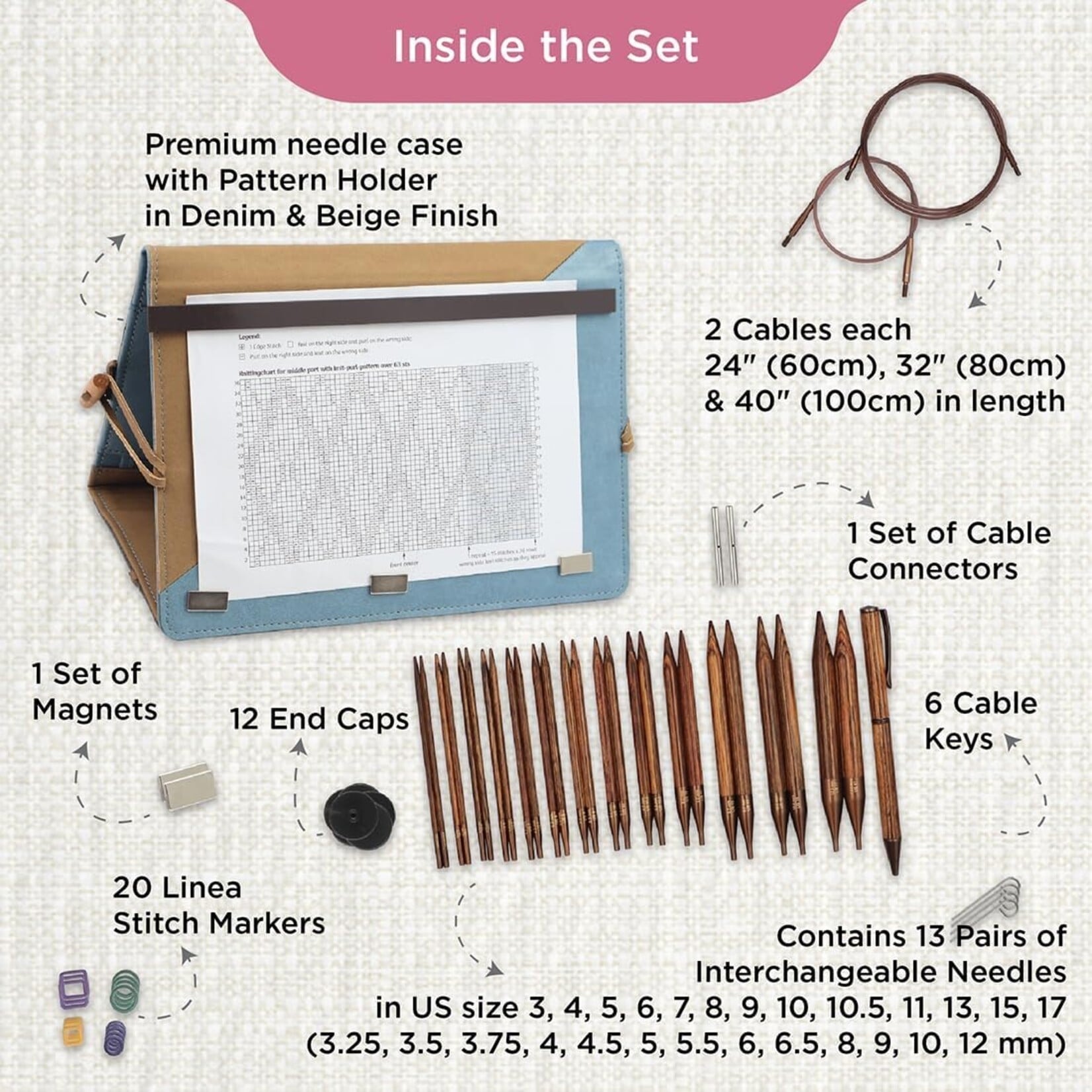 KnitPro KnitPro Ginger Grande 5" IC Set