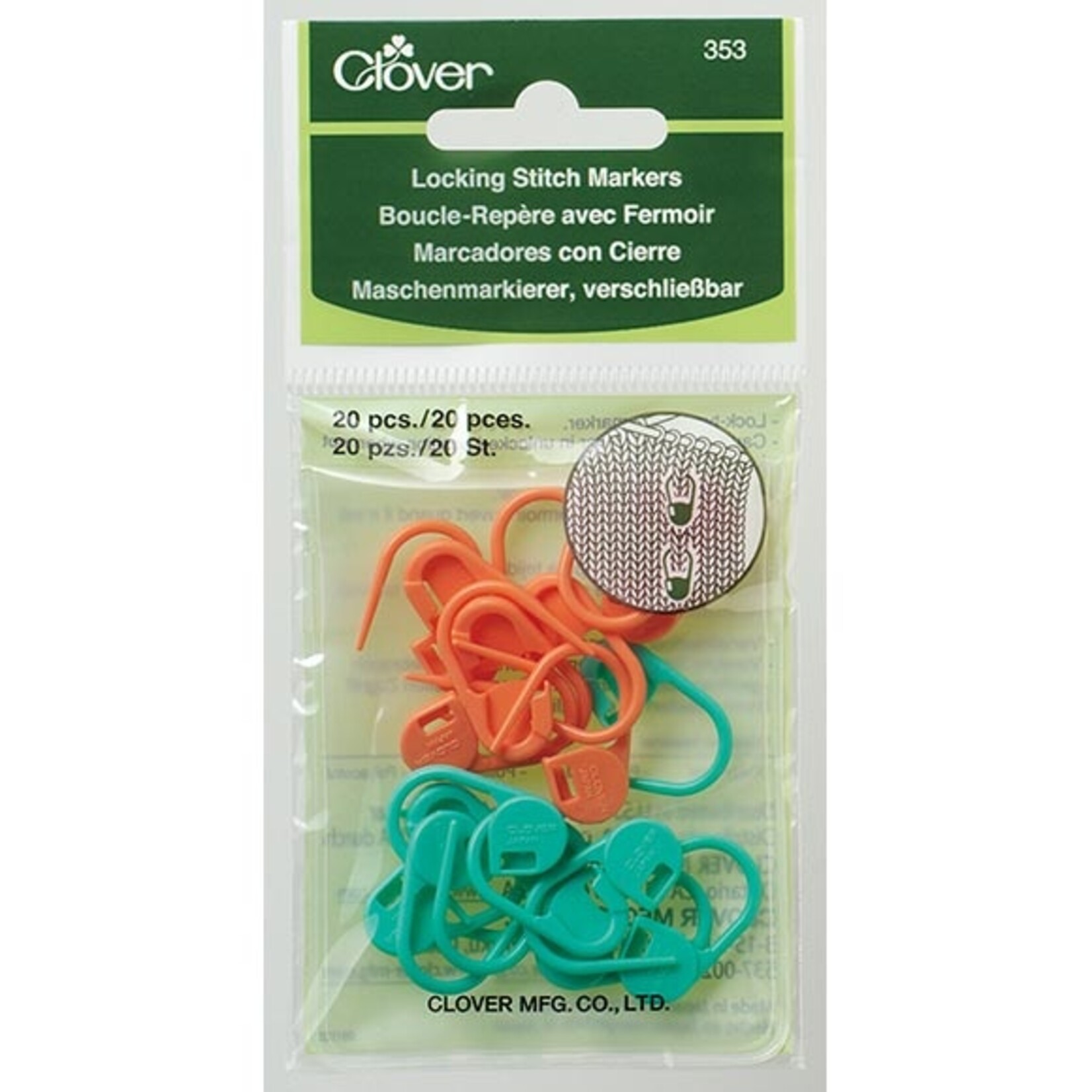 Clover Clover Stitch Marker: Locking