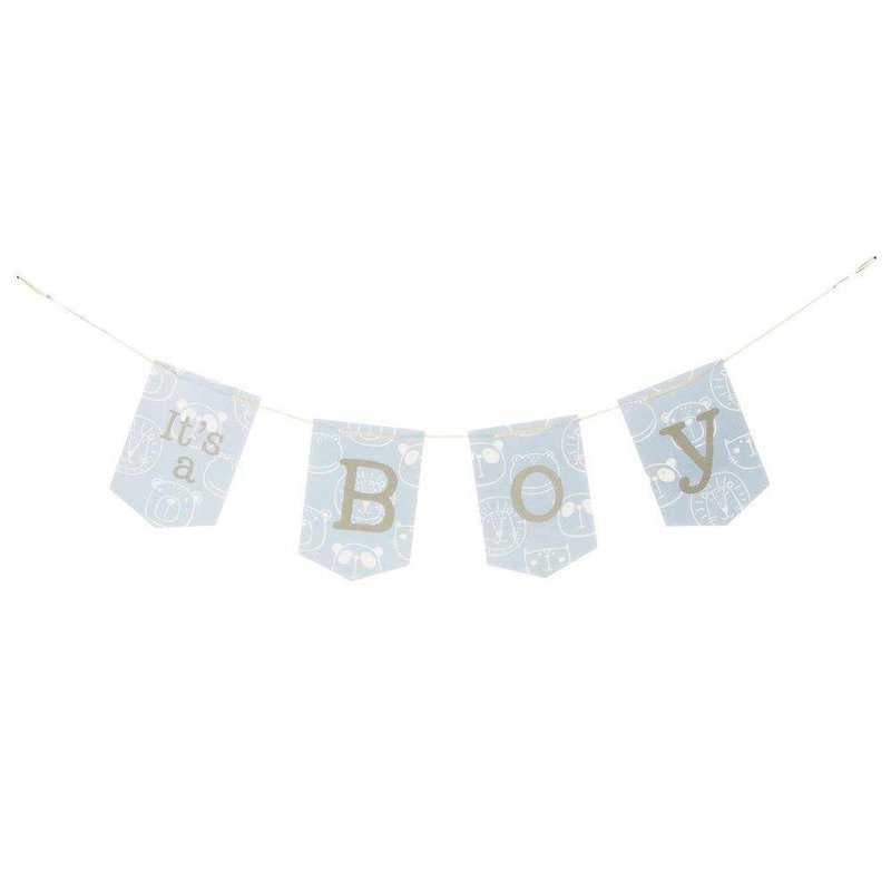 *****It's A Boy Animal Jointed Pennant Banner