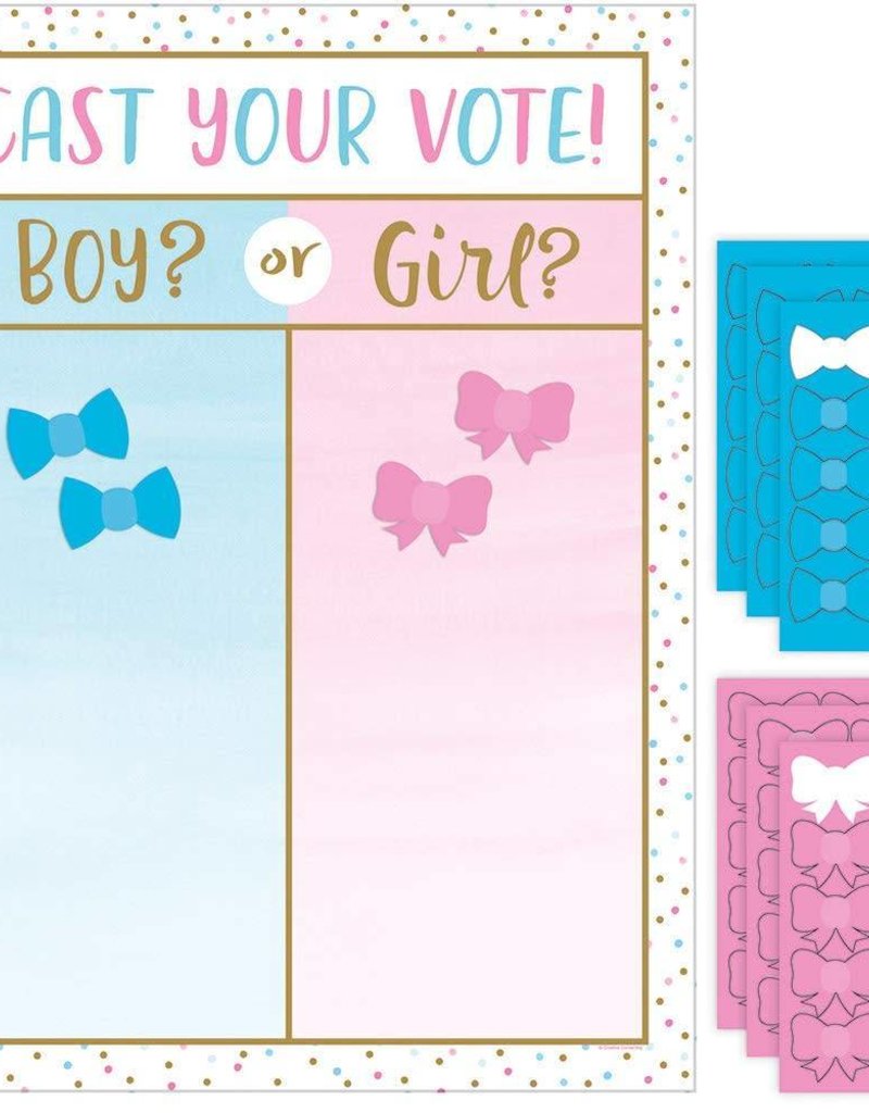 Gender Reveal Cast Your Vote Game Amys Party Store