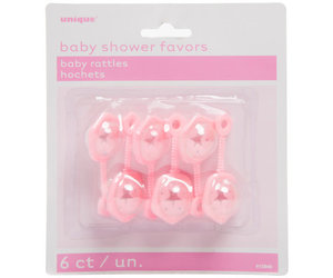 pink baby shower favors