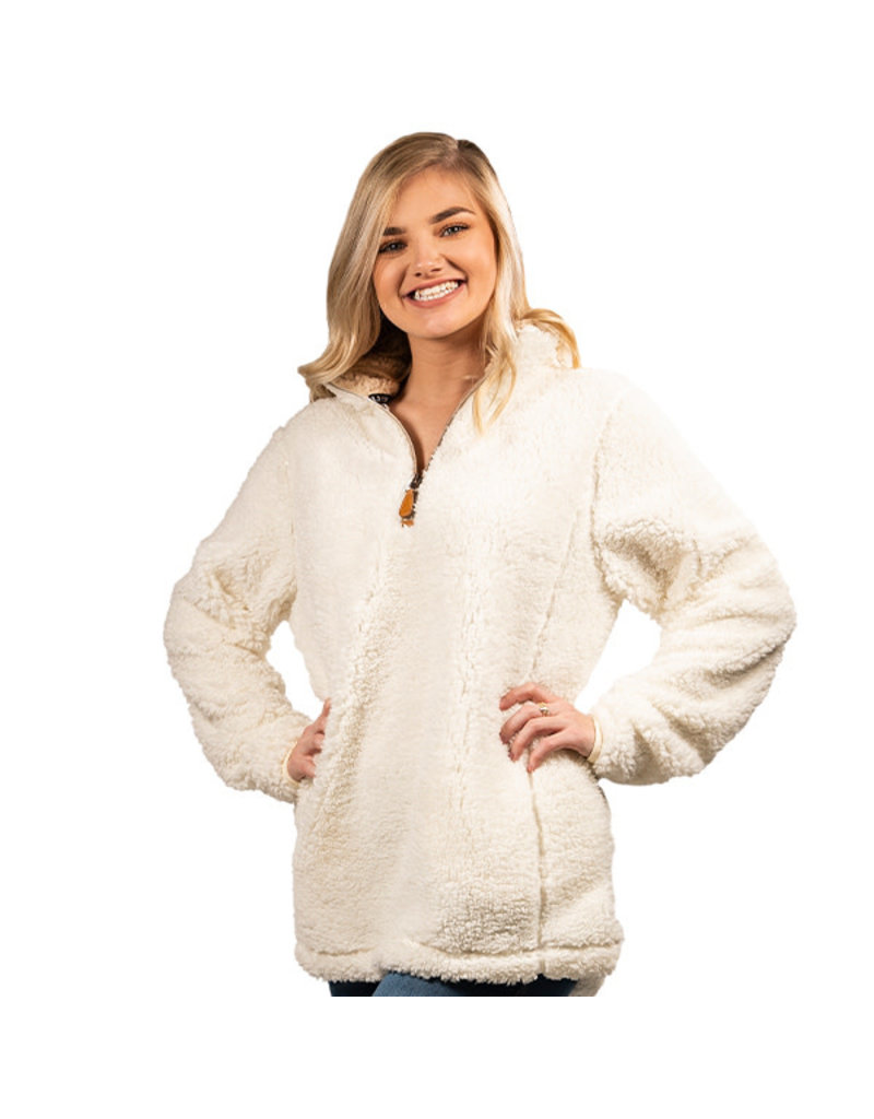 sherpa pullover sweater