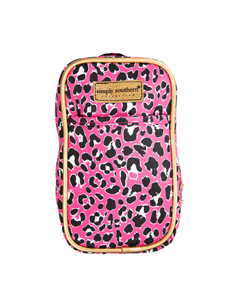 pink leopard purse