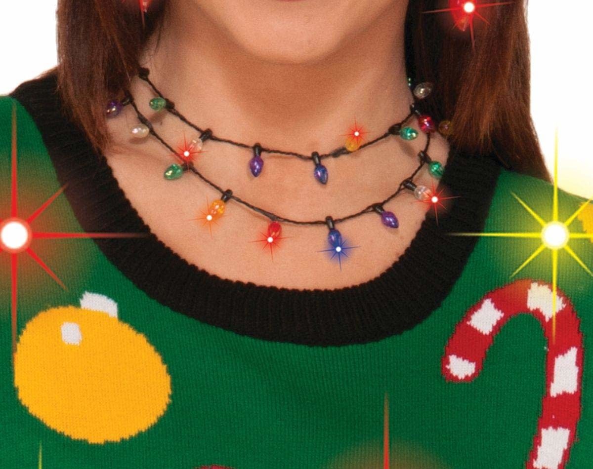 Christmas Light Up Necklace - Amys Party Store