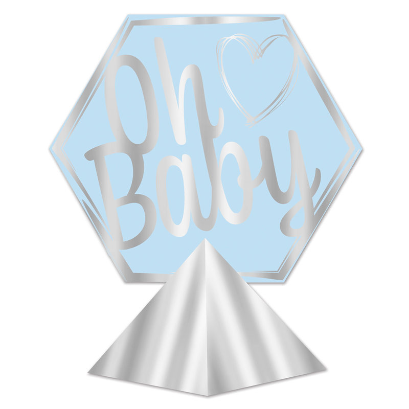 *****Blue Oh Baby 3D Foil Centerpiece