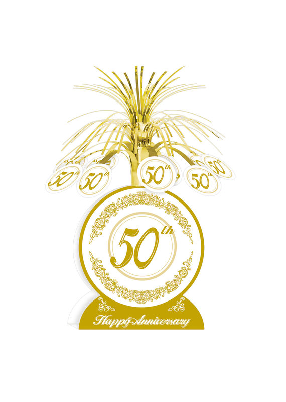 *****50th Anniversary Stand Up 13" Centerpiece
