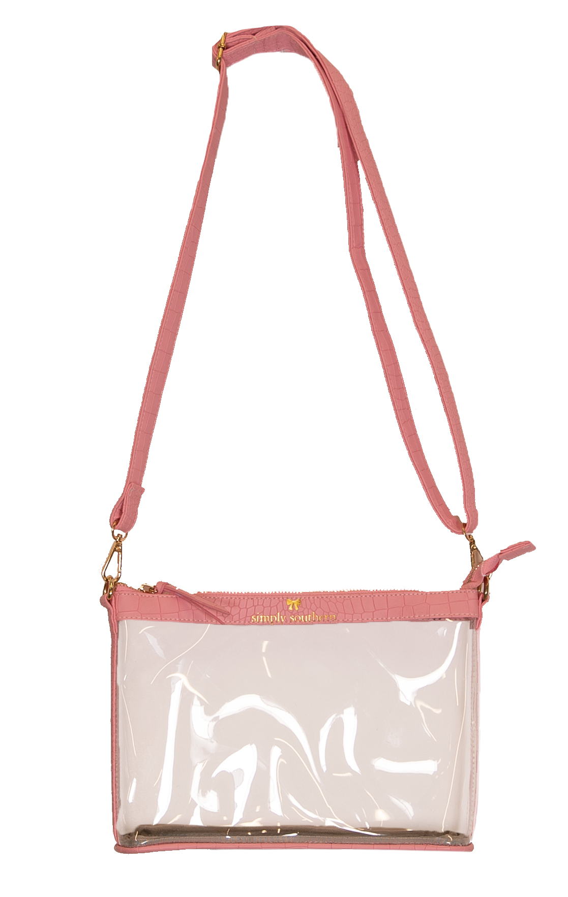 pink clear crossbody