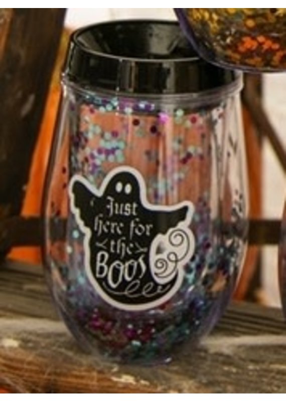 *****Just Here for the Boos Wine Tumbler