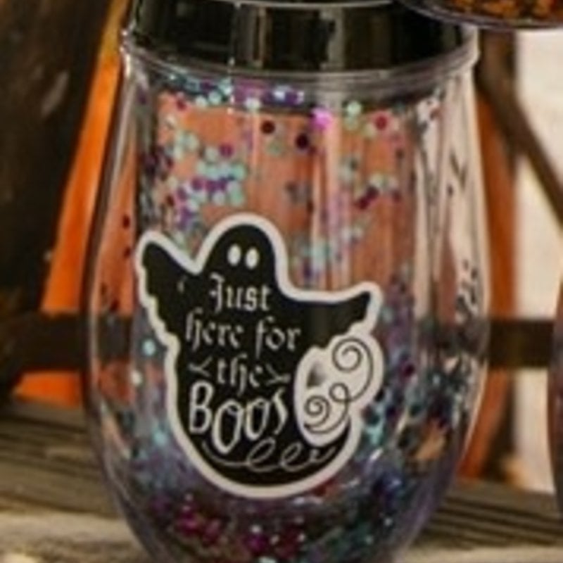 *****Just Here for the Boos Wine Tumbler