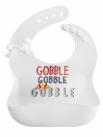 *****Thanksgiving Gobble Gobble Gobble Silicone Bib