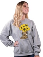 Simply Southern ****Simply Southern Bee Kind Cheetah Sweatshirt