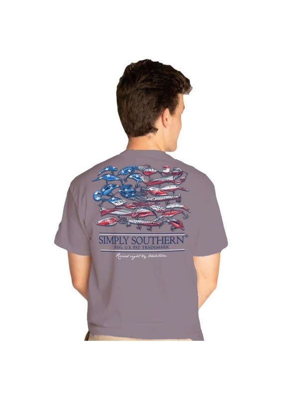 *****Simply Southern Short Sleeve Lure Plum