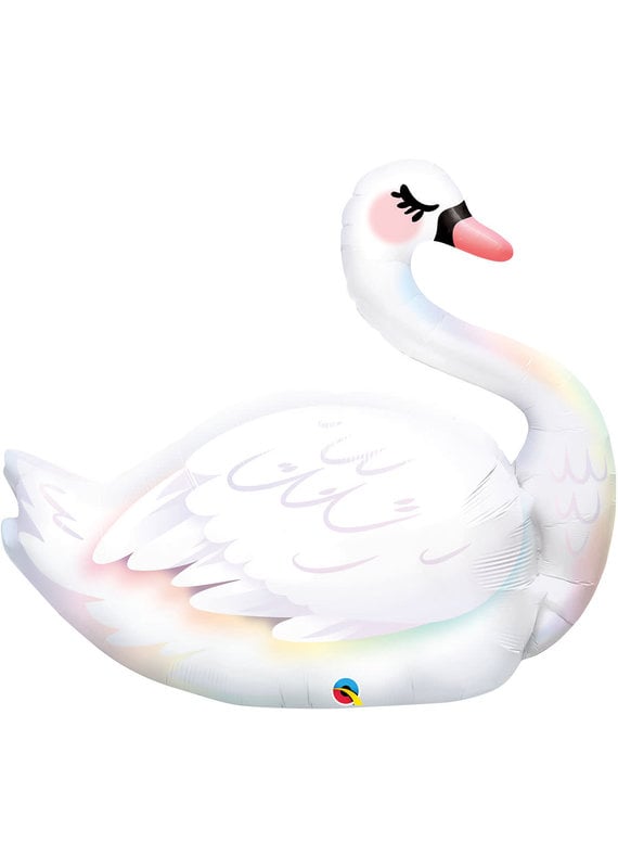 *****Graceful Swan 35" Jumbo Mylar Balloon