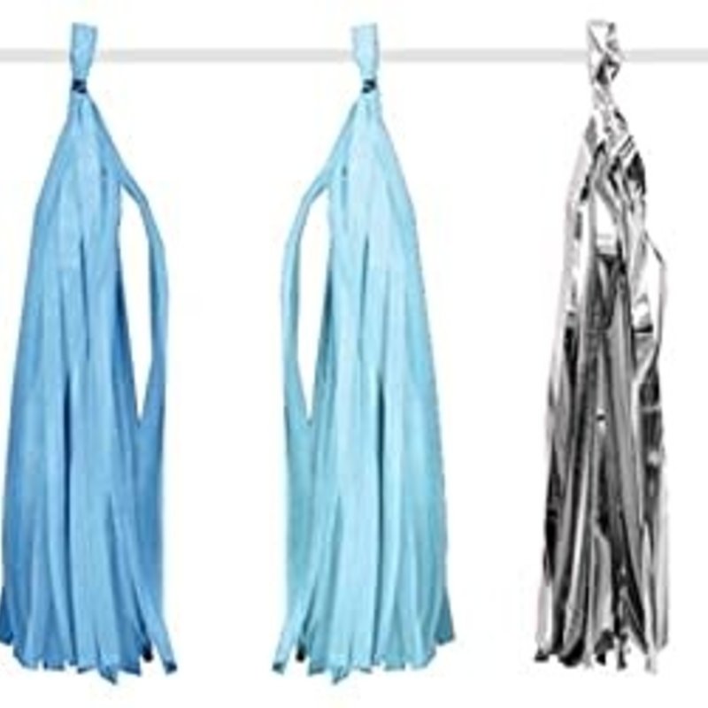 *****Blue and Silver Tissue Garland