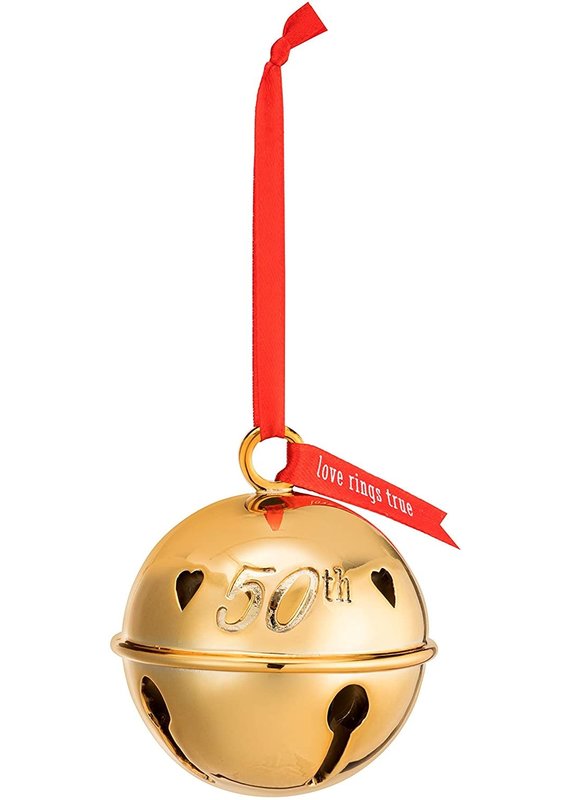 *****50th Anniversary Gold Bell Ornaments