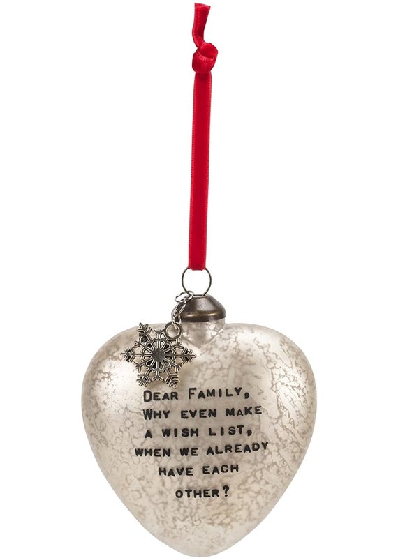 *****Dear Family Christmas Ornament
