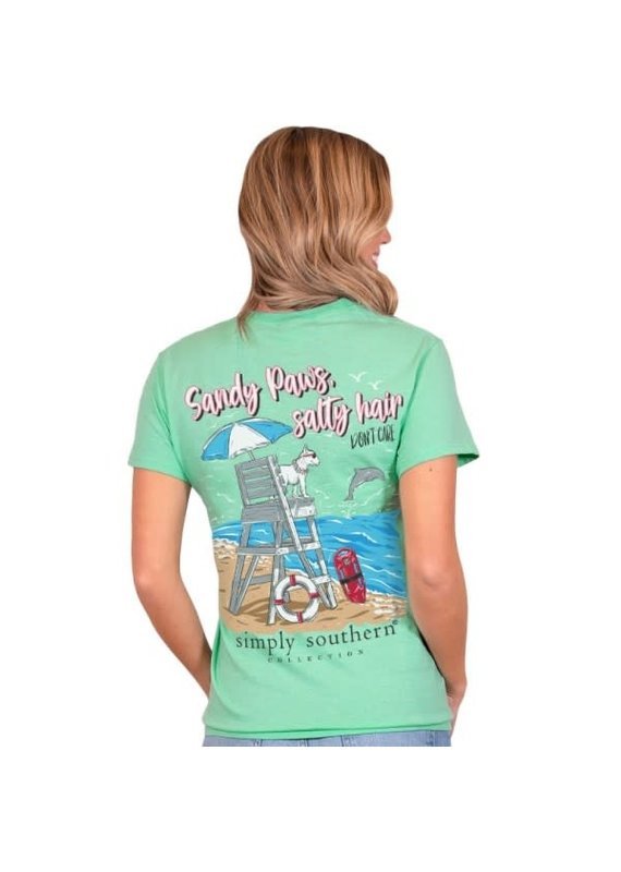 *****Simply Southern Short Sleeve Sandy Paws Sea