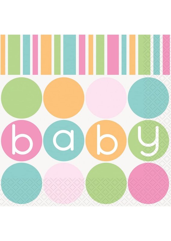 *****Pastel Baby Shower Lunch Napkins