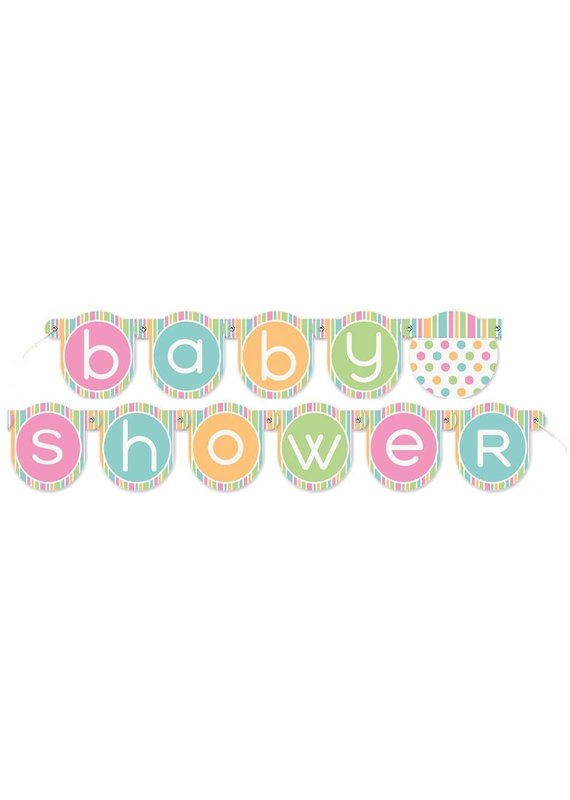 *****Pastel Baby Shower Banner 4.33 Feet