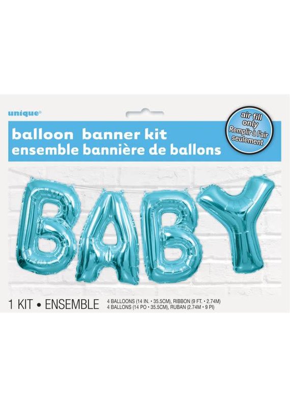 *****Baby Balloon Letter Kit Baby Blue