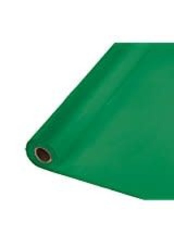 *****Emerald Green 100' Roll Plastic Tablecover