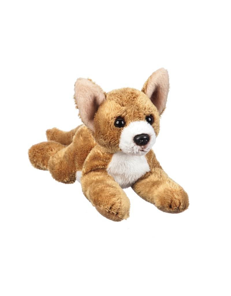 chihuahua soft toy in a bag