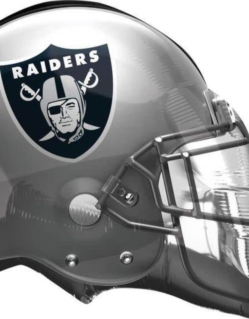 Oakland Raiders Football Helmet Shape Balloon Amys Party Store