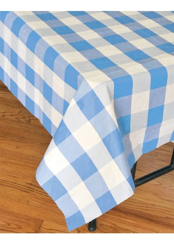*****Blue Classic Plaid Tablecover