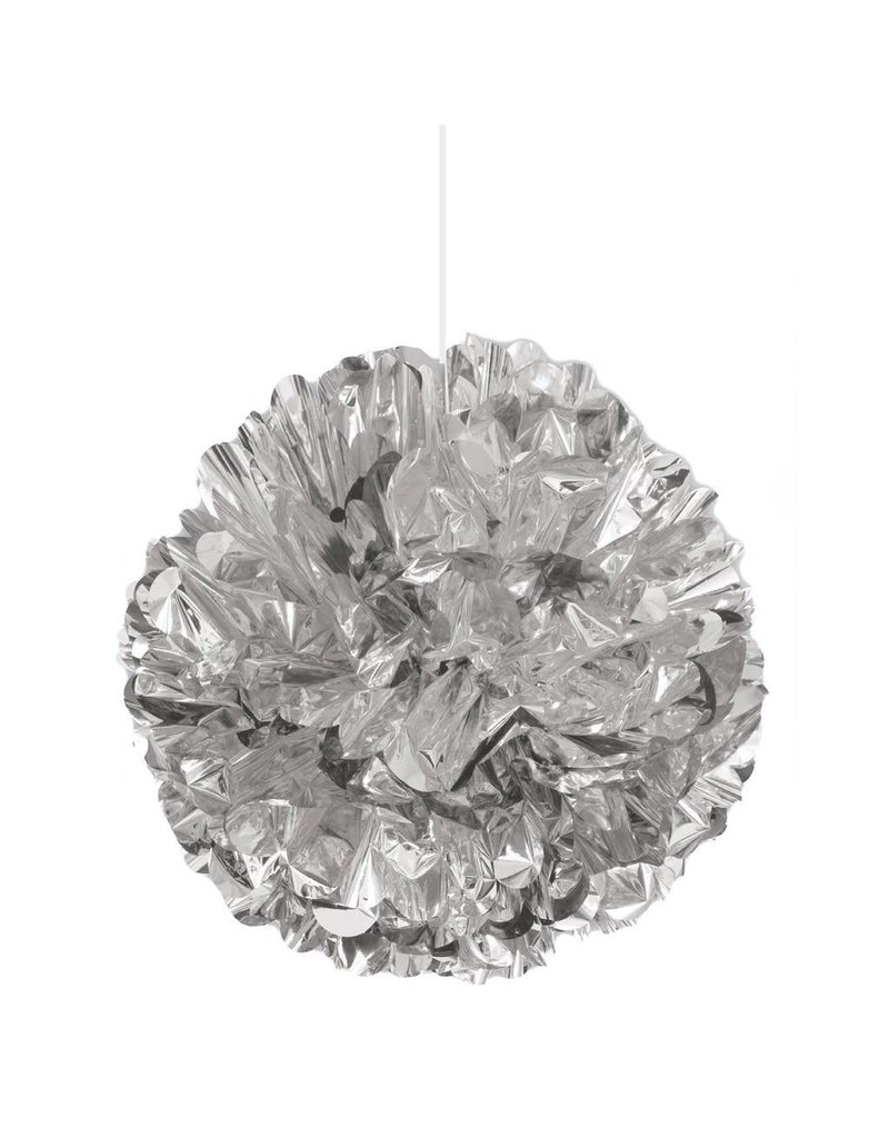 Silver Foil 16 Puff Ball Decoration Amys Party Store
