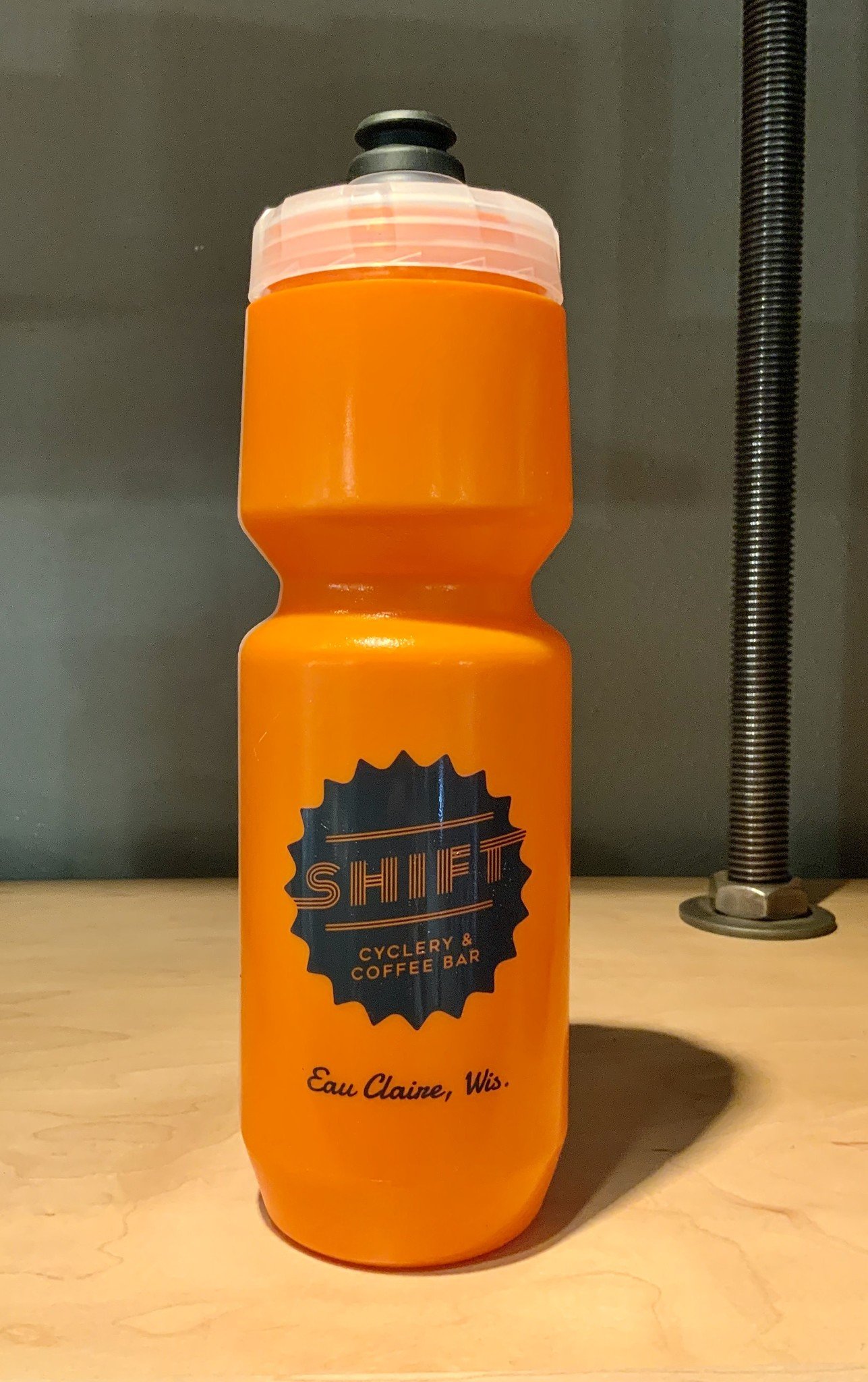 Shift Cyclery & Coffee Bar SHIFT Water Bottle Orange 26 Oz by Purist