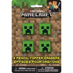 Pencil Topper Erasers- Minecraft- 4pk