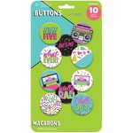 Buttons-Awesome Party-10pcs