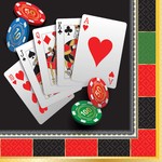 Napkins- Bev -Casino-Roll The Dice-16 Count-2 Ply