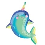 Foil Balloon-Supershape-Giant Happy Narwhal-29In