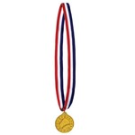 Medal-Baseball Gold Medal with Ribbon