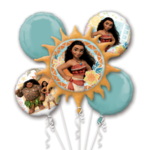 Foil Balloon- Moana Bouquet- 5pk