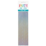 Paper Straws- Iridescent-10pk