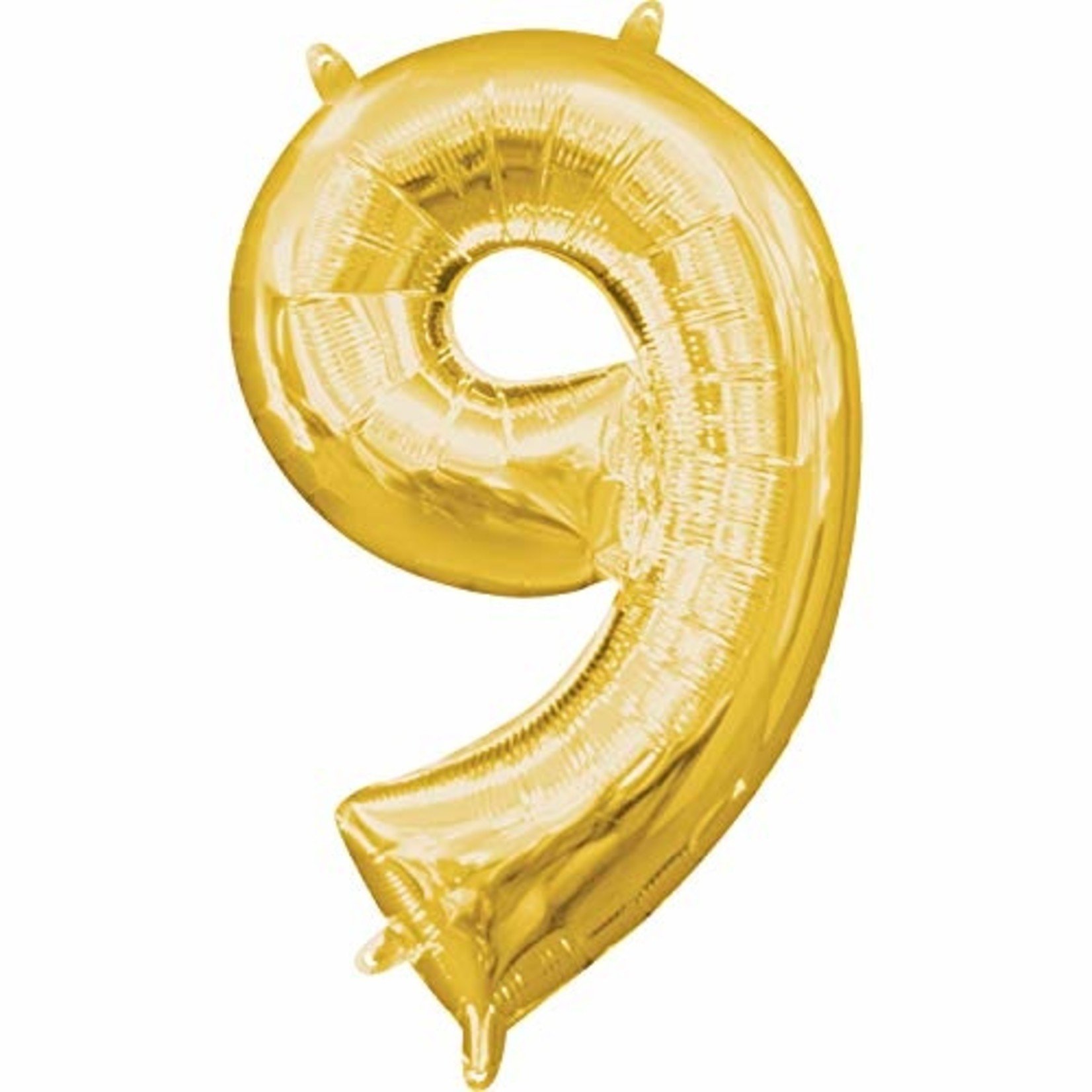 Air Filled Number Balloon-Gold #9