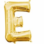 Foil Balloon-Air Fill-Letter "E"-Gold