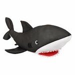 Inflatable Shark Float- All Blown Up- 51" Long!