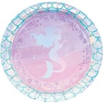 Beverage Paper Plates-Mermaid Shine-8pk-7"